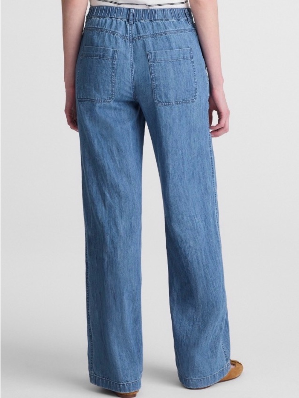 Madewell Spring 2026 Wide Leg Blue Denim Trouser - Picture 2 of 4